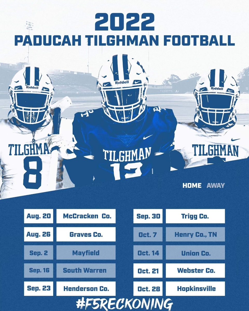 Paducah Tilghman 2022 Schedule KY Football (High School